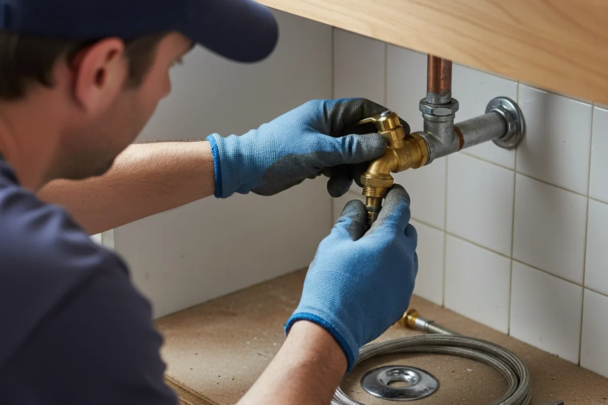 Shutoff valve and fitting work during Emergency Plumbing in Oakley